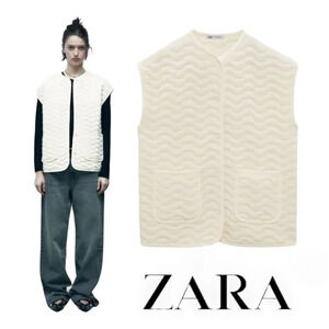 ZARA | Ecru | PADDED VEST